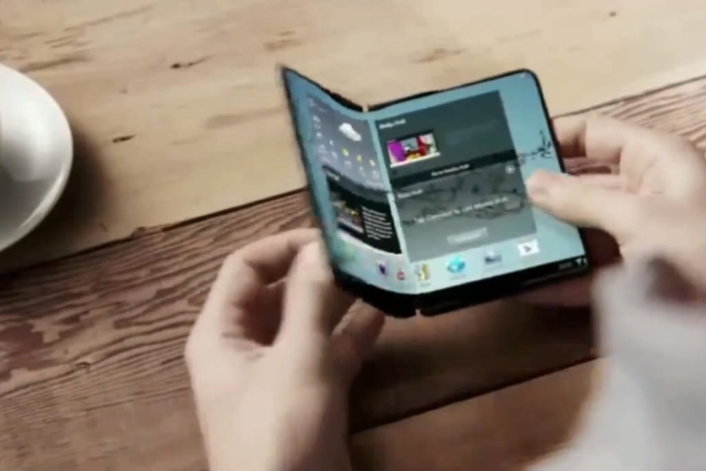 Patente de Samsung revela diseño de un smartphone plegable