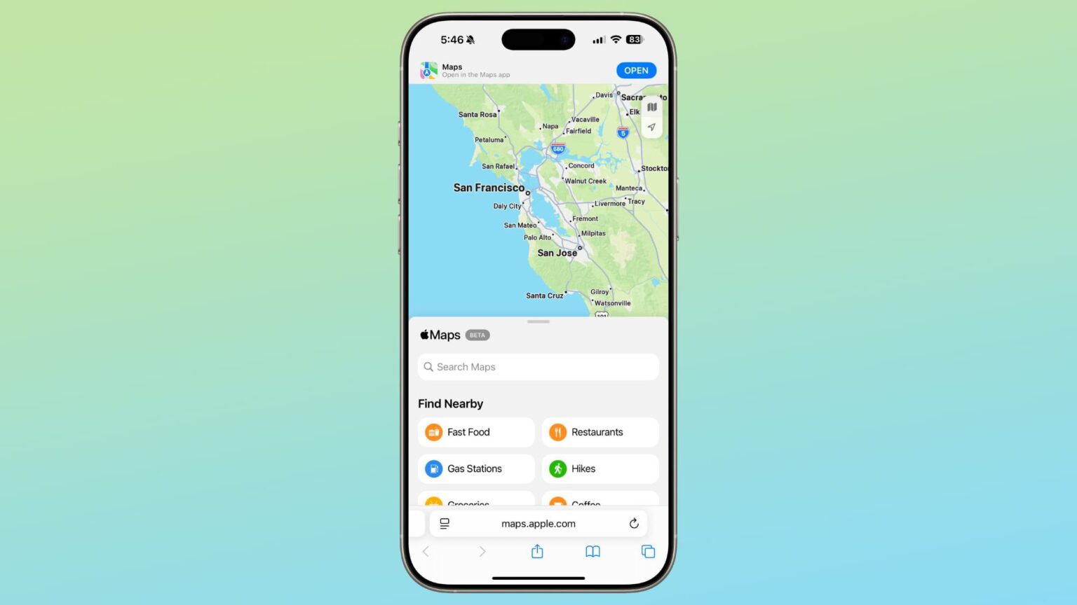 Apple da un paso adelante: ahora puedes usar Maps en la web desde tu iPhone