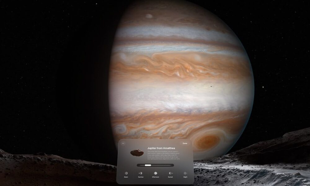 Jupiter Tech Descubre el fascinante entorno Júpiter en visionOS 26 para Vision Pro